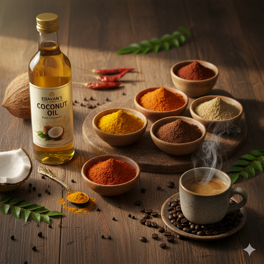 Edayan’s  Special coconut Oil & Spices Bundle